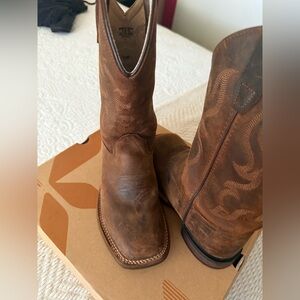 Brown Kids Cowboy Boots